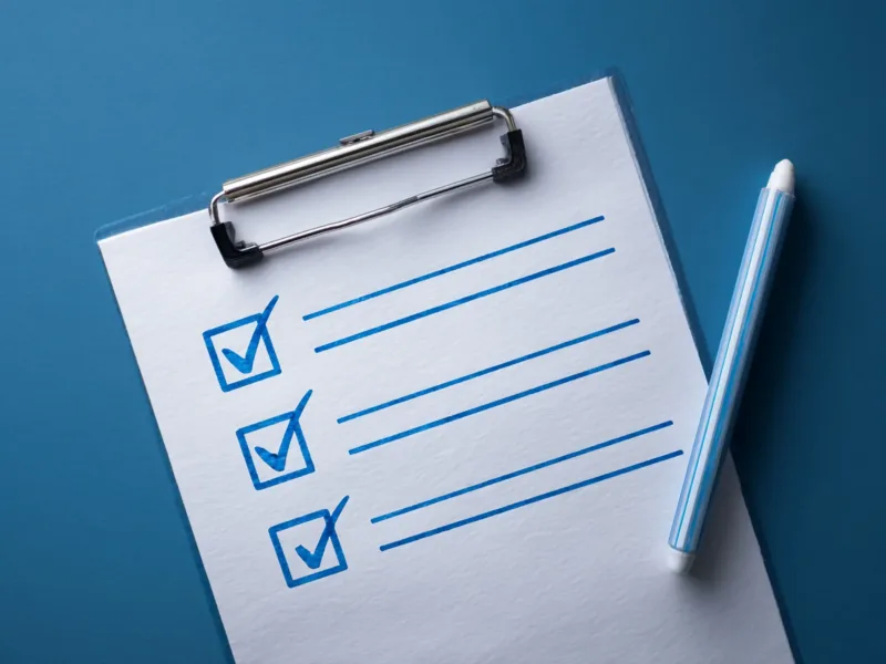 Styled checklist graphic
