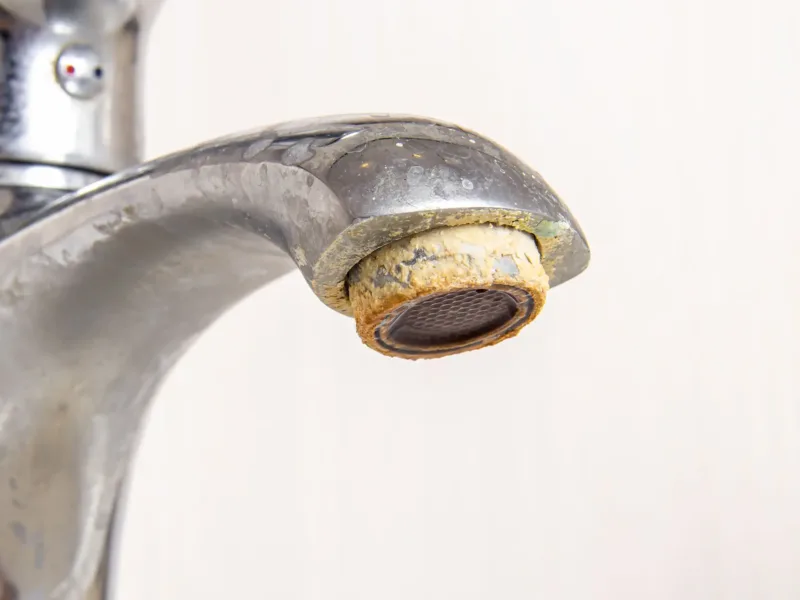 Tap with limescale